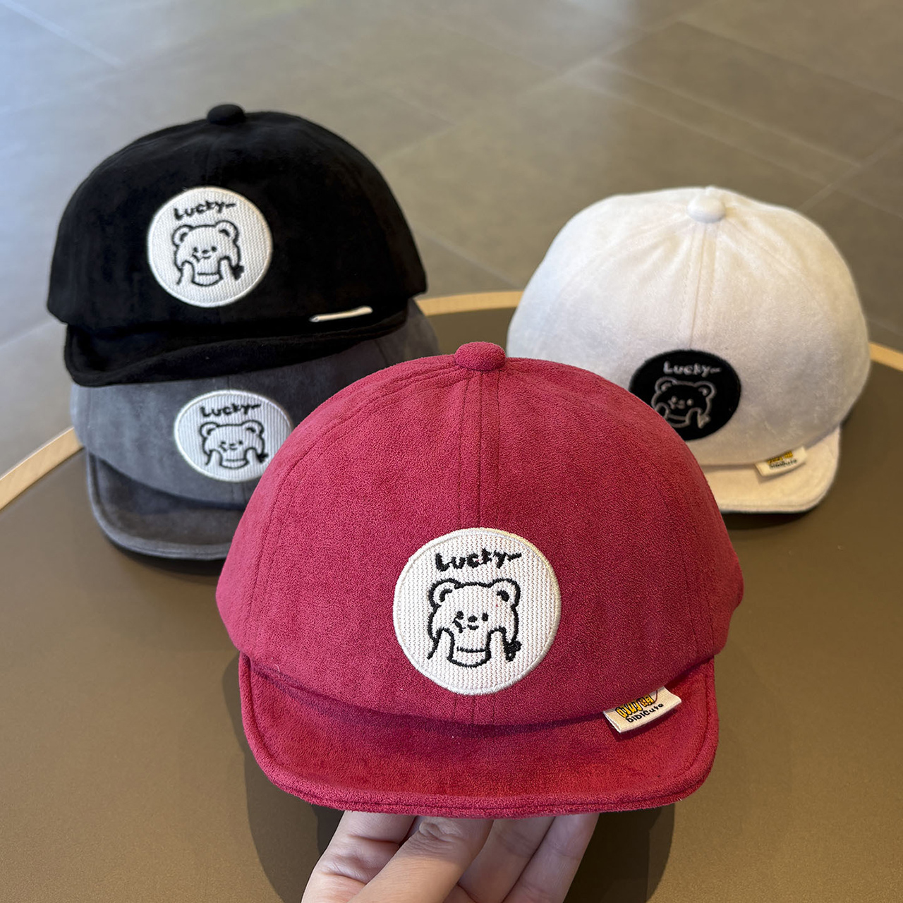 Solid Color Baby Baseball Hat  - Embroidery Letter ulasan dan harga