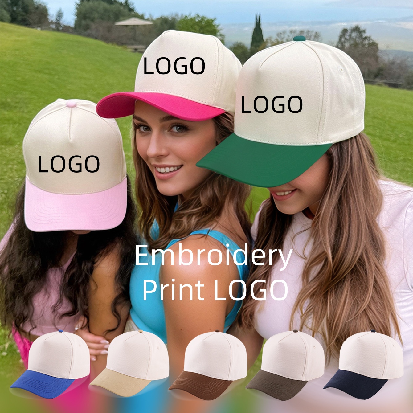 5Panel Unisex Custom Embroider - Embroidery Logo ulasan dan harga