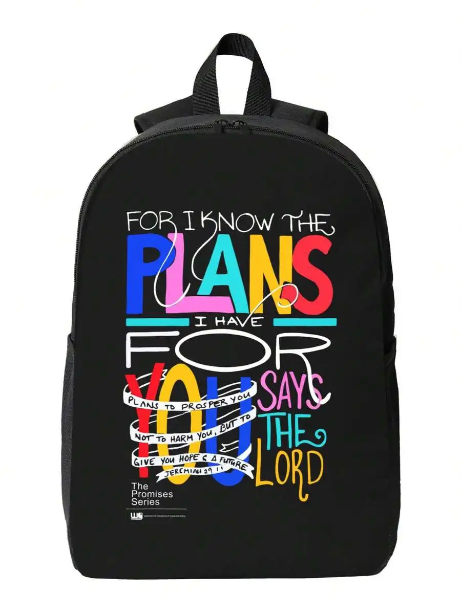 Waterproof Laptop Backpack Lar - Embroidery Letter ulasan dan harga