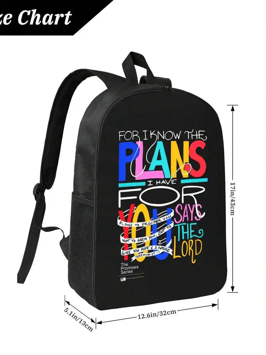 Waterproof Laptop Backpack Lar - Embroidery Letter ulasan dan harga