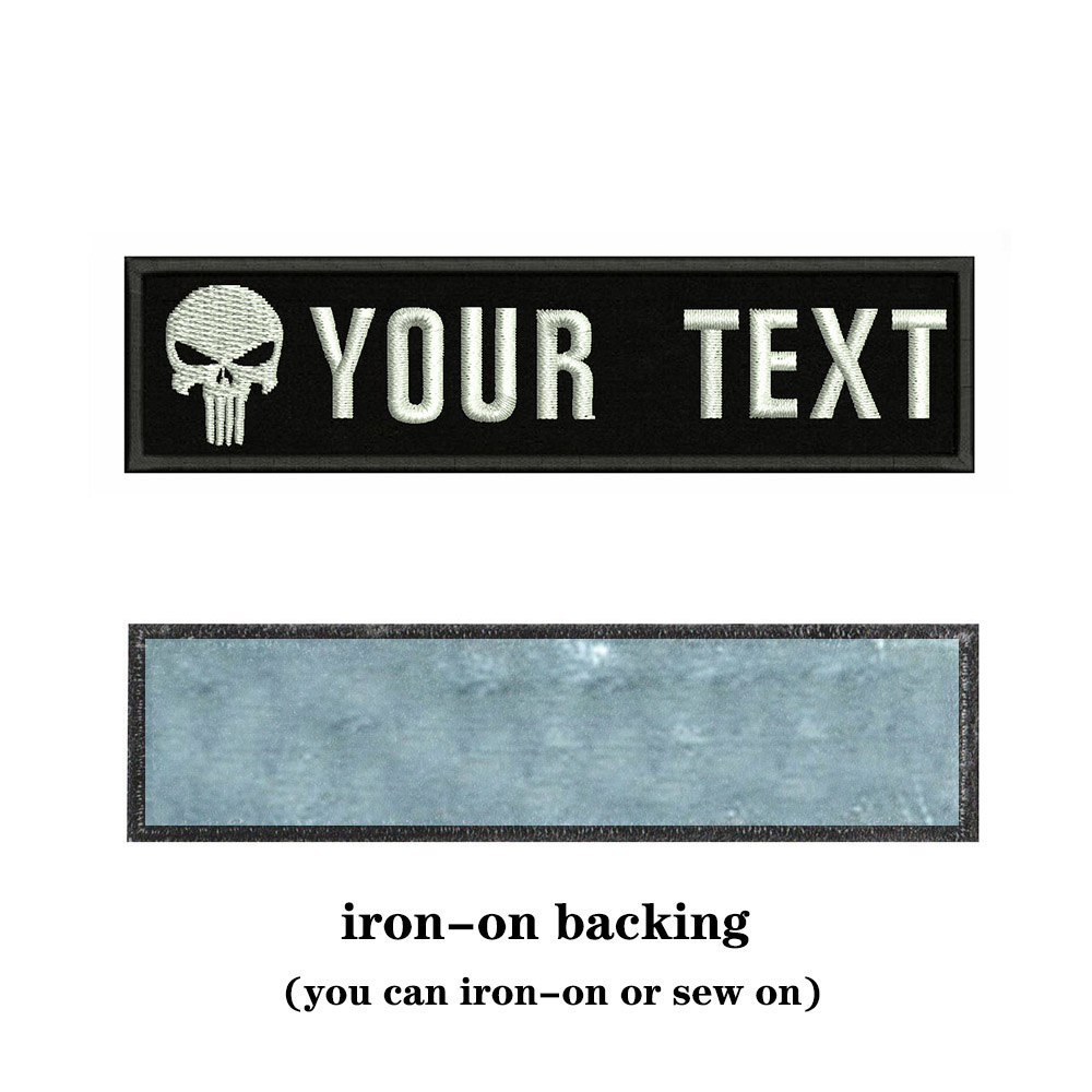 Skull Logo 10X2.5cm Embroidery - Embroidery Quote ulasan dan harga