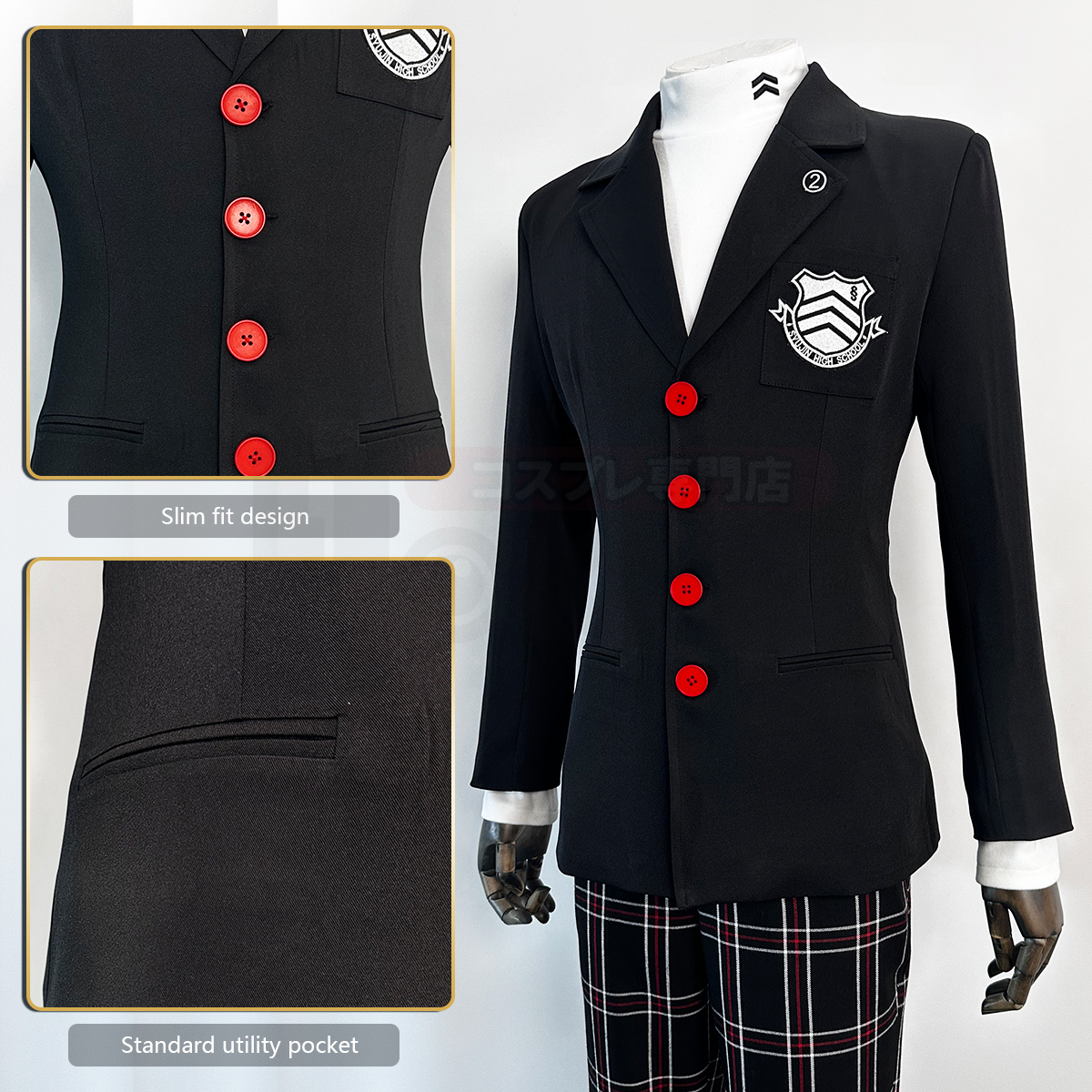 HOLOUN Ren Amamiya Cosplay Cos - Embroidery Kit ulasan dan harga