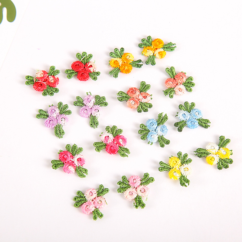 50 PCS Embroidery Water-solubl - Embroidery Yellow Flower ulasan dan harga