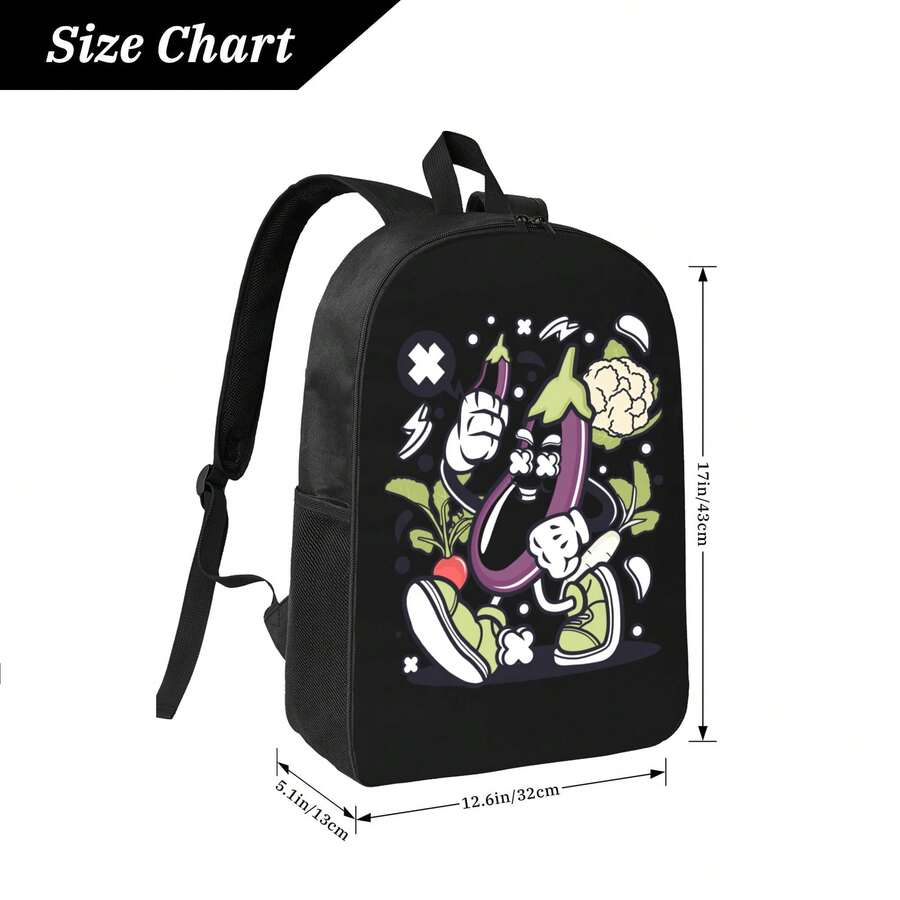 Funny Cartoon Vegetable Print  - Embroidery Bag ulasan dan harga