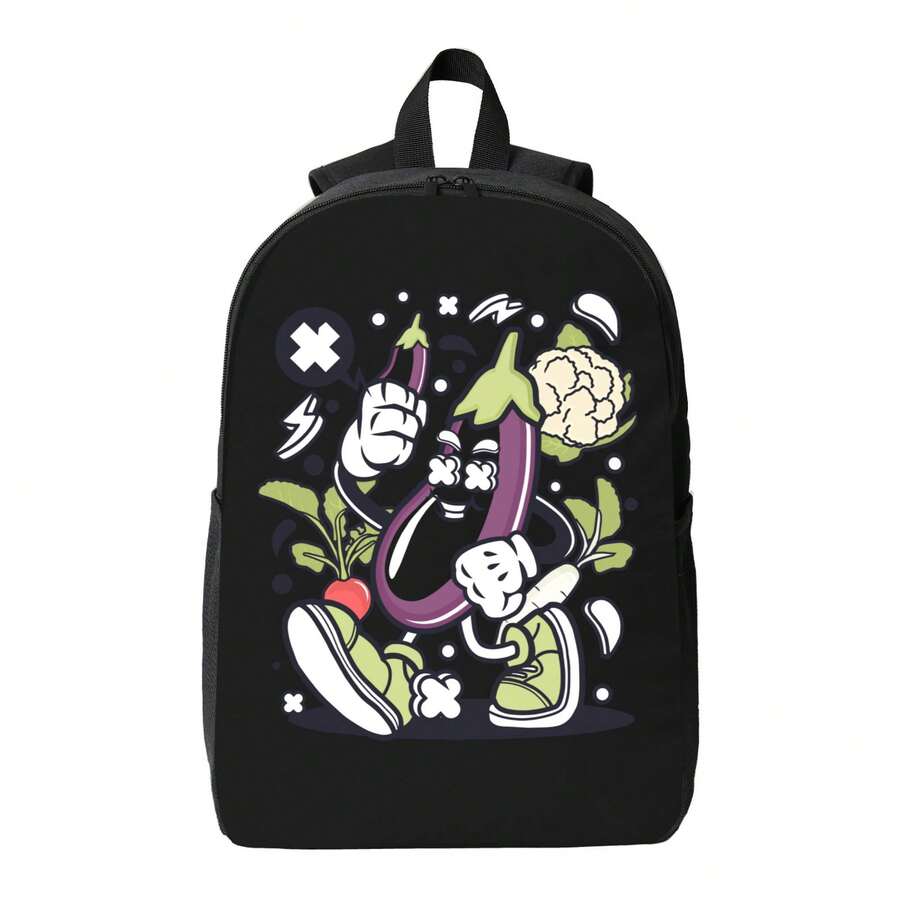 Funny Cartoon Vegetable Print  - Embroidery Bag ulasan dan harga