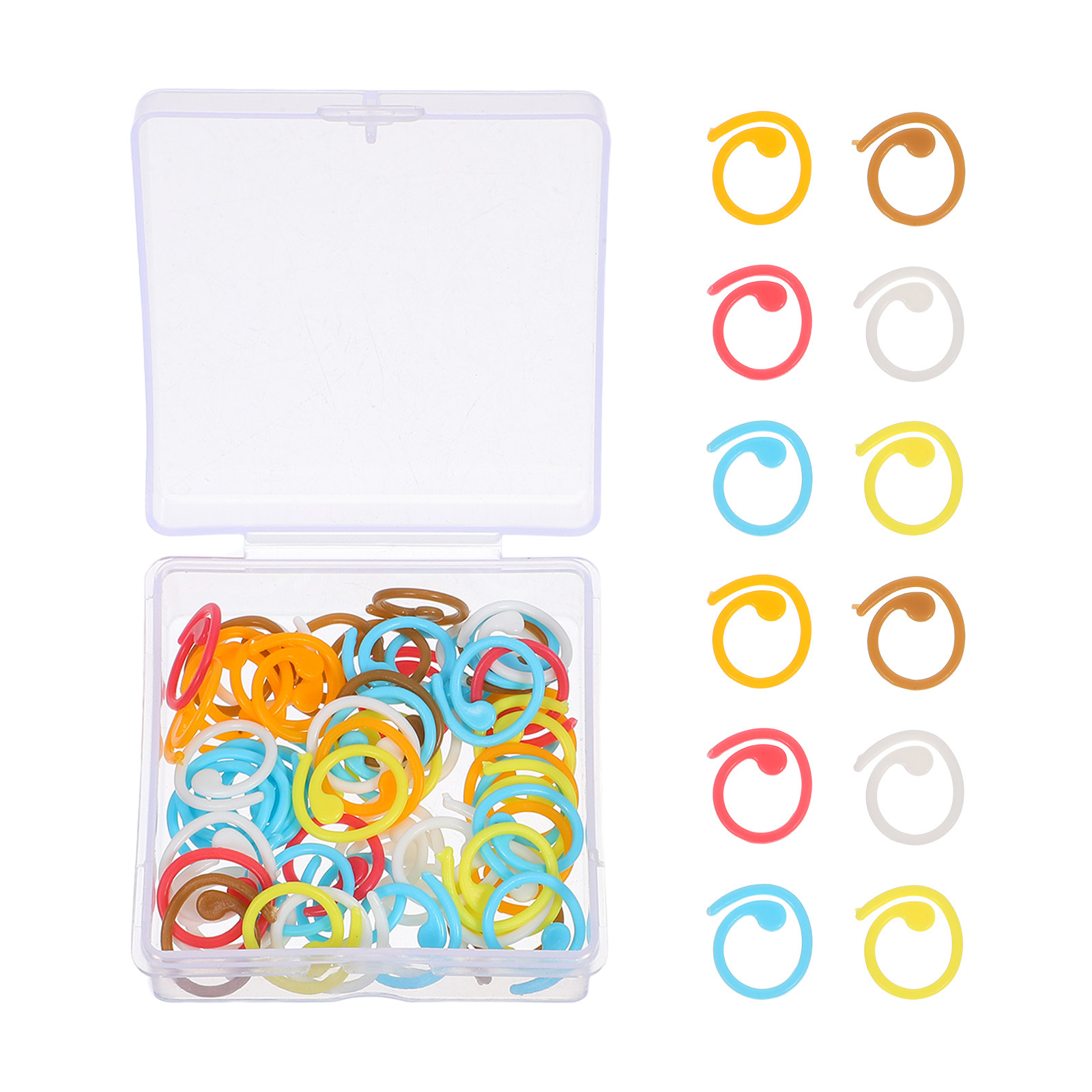 60Pcs Crochet Stitch Markers S - Stitch Marker Ring ulasan dan harga