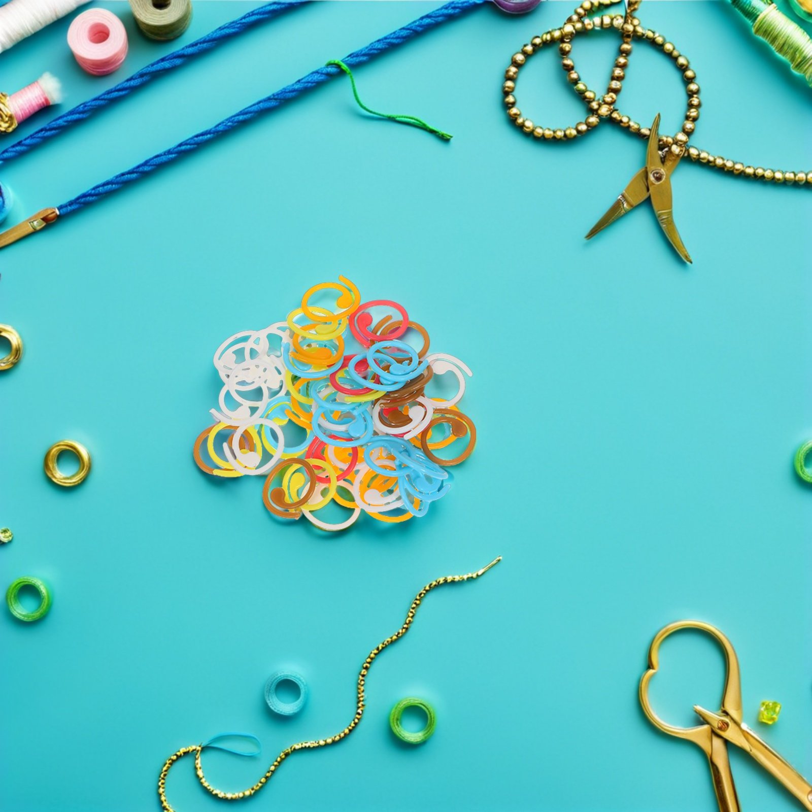 60Pcs Crochet Stitch Markers S - Stitch Marker Ring ulasan dan harga