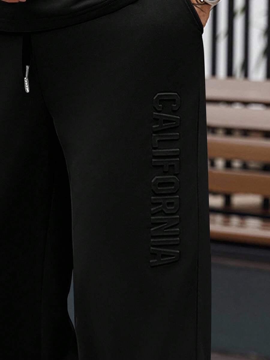 Mens Casual Solid Color Letter - Embroidery Outfit ulasan dan harga