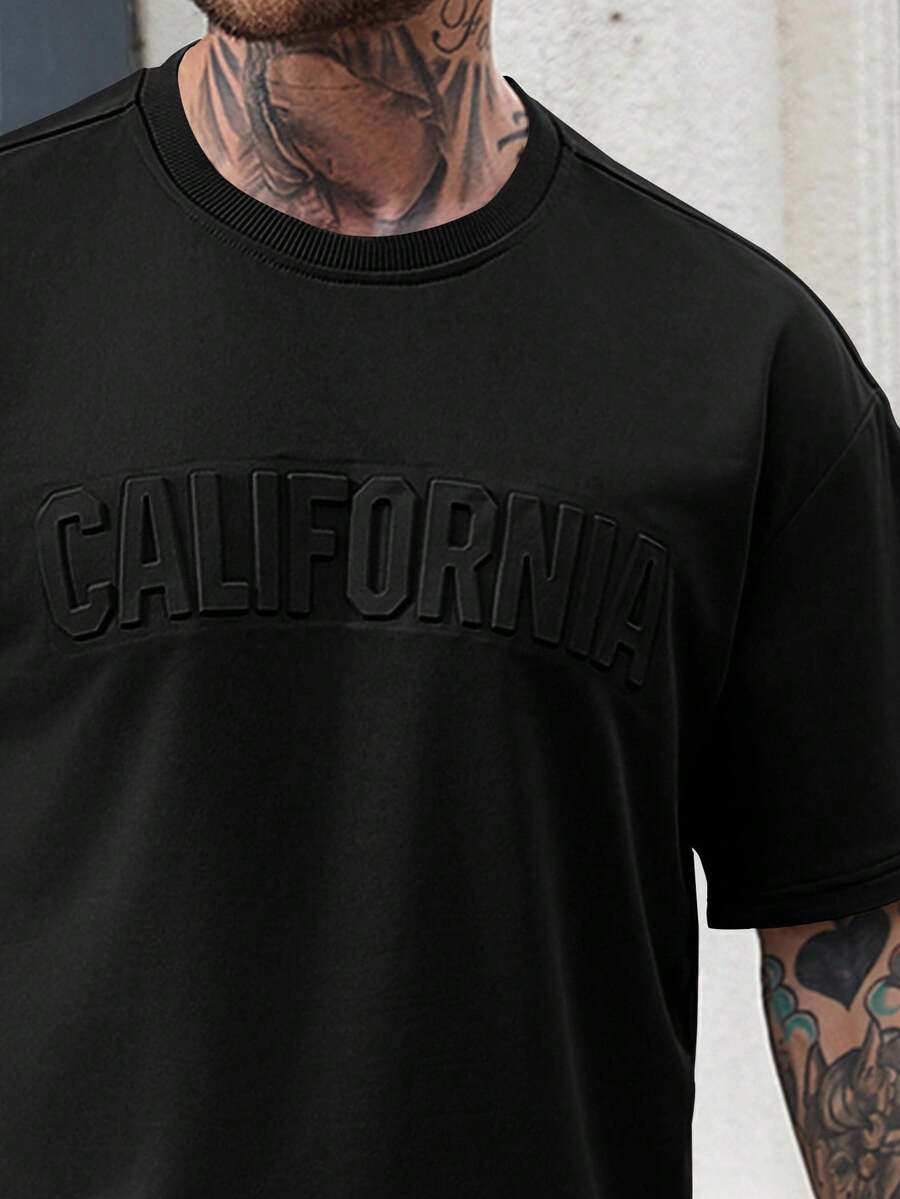 Mens Casual Solid Color Letter - Embroidery Outfit ulasan dan harga
