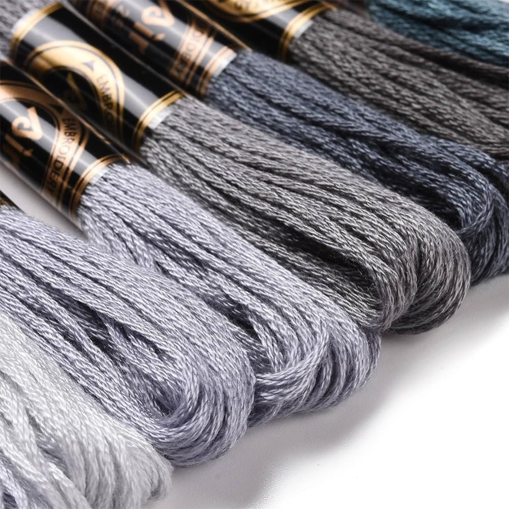 8 Skeins 70 Yards Grey Friends - Embroidery Machine ulasan dan harga