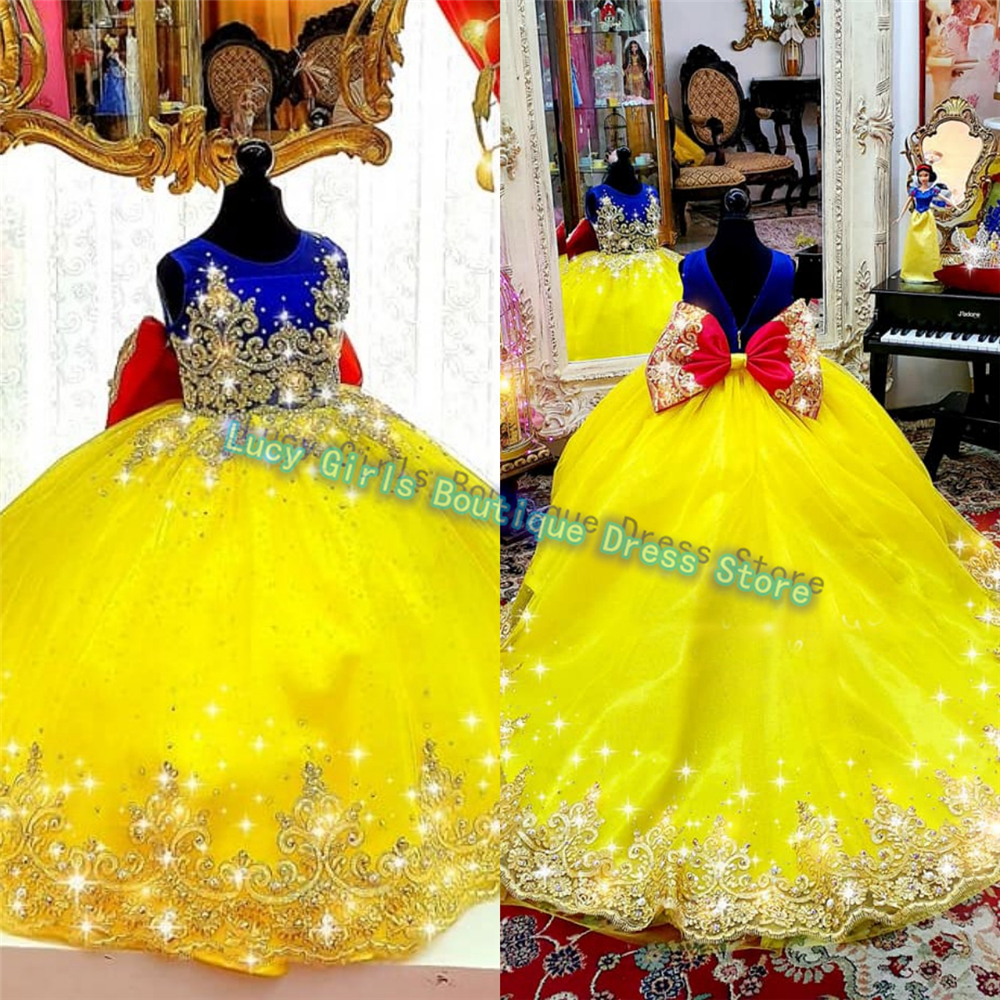 Luxuriously Yellow Flower Girl - Embroidery Yellow Flower ulasan dan harga