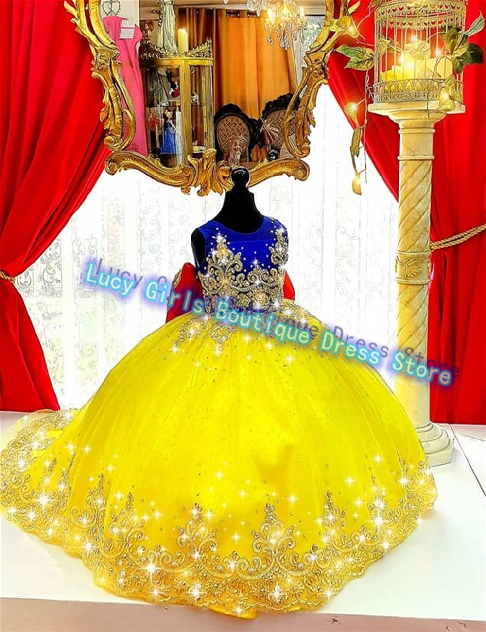 Luxuriously Yellow Flower Girl - Embroidery Yellow Flower ulasan dan harga