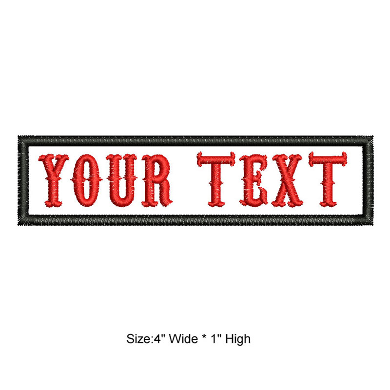 4 inches wide Rectangular cust - Embroidery Quote ulasan dan harga