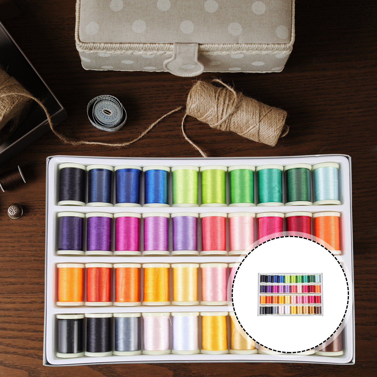 40 Rolls Household Embroidery  - Embroidery Kit ulasan dan harga
