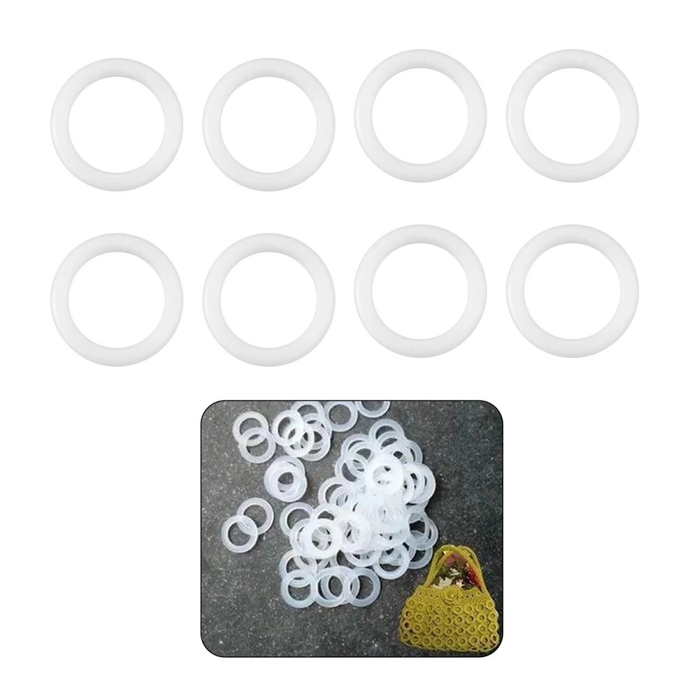 5/15/20/30pcs Crochet Rings DI - Embroidery Ring ulasan dan harga