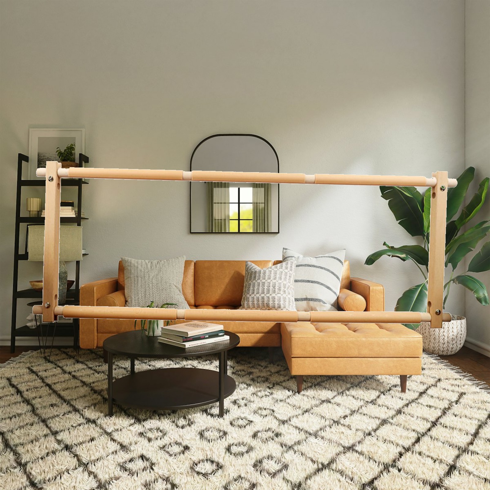 Beech Embroidery Scroll Frame  - Embroidery Hoop Stand ulasan dan harga