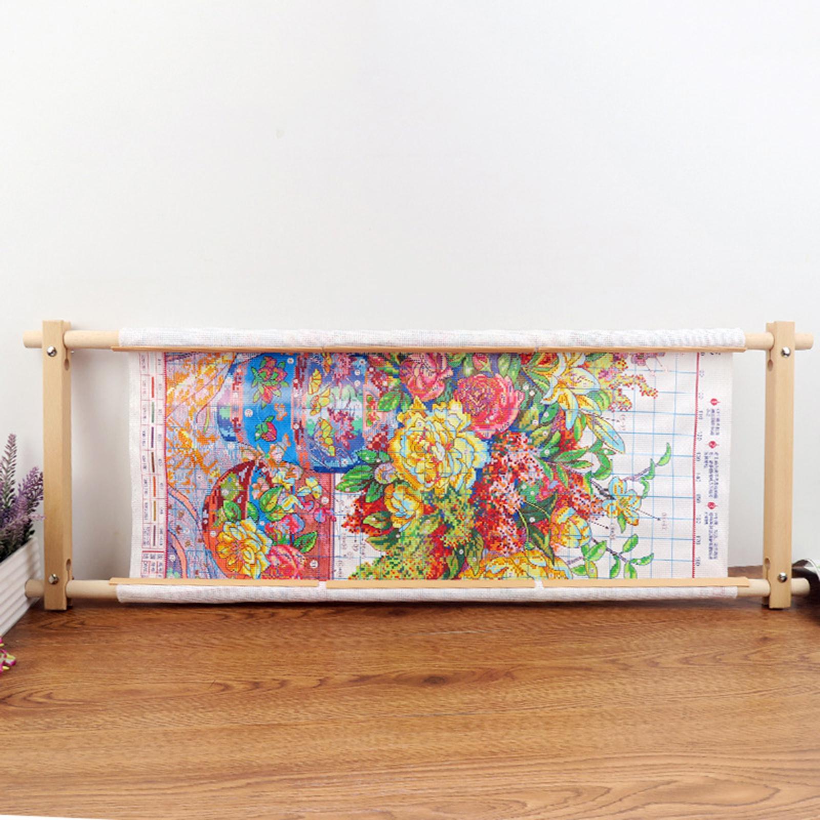 Beech Embroidery Scroll Frame  - Embroidery Hoop Stand ulasan dan harga