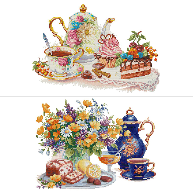 Afternoon Tea Dessert Pattern  - Embroidery Meaning ulasan dan harga