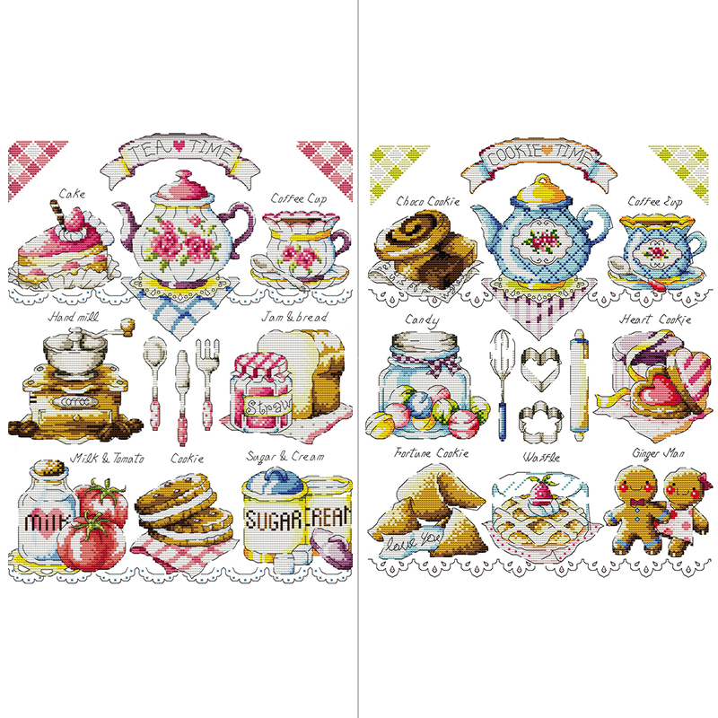 Afternoon Tea Dessert Pattern  - Embroidery Meaning ulasan dan harga