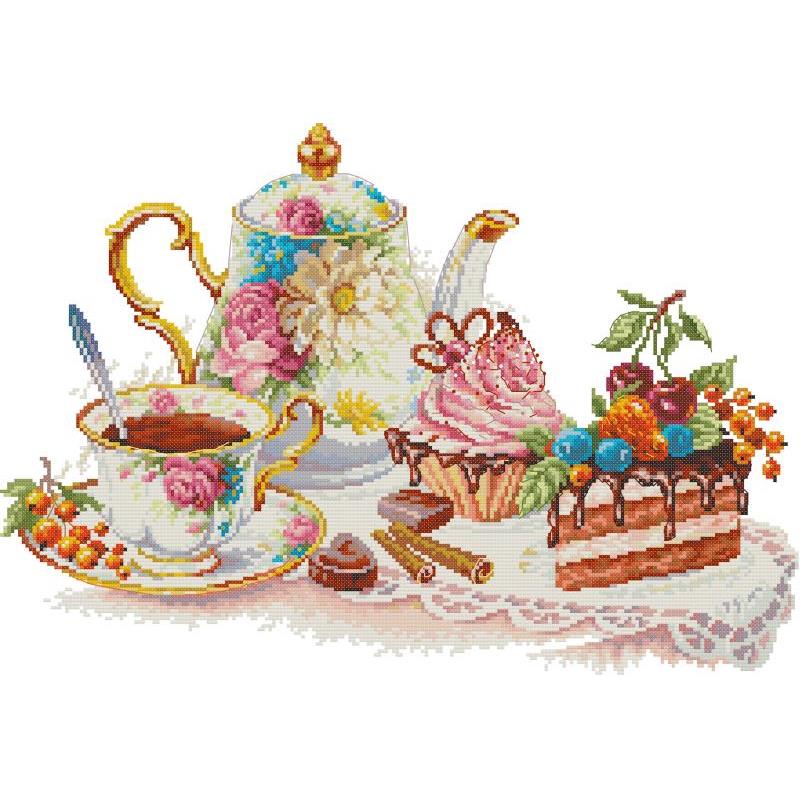 Afternoon Tea Dessert Pattern  - Embroidery Meaning ulasan dan harga
