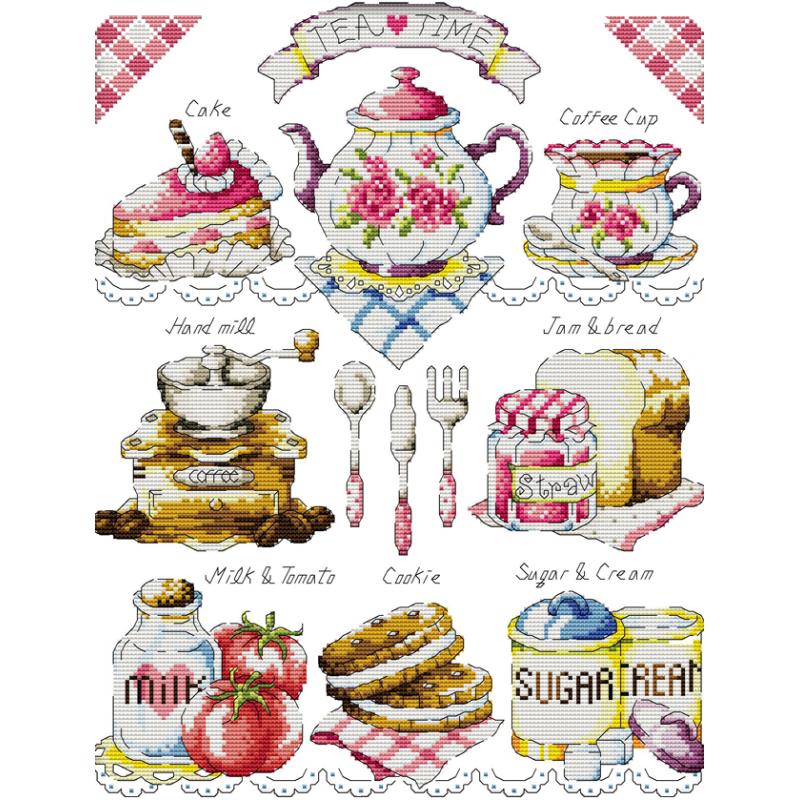 Afternoon Tea Dessert Pattern  - Embroidery Meaning ulasan dan harga