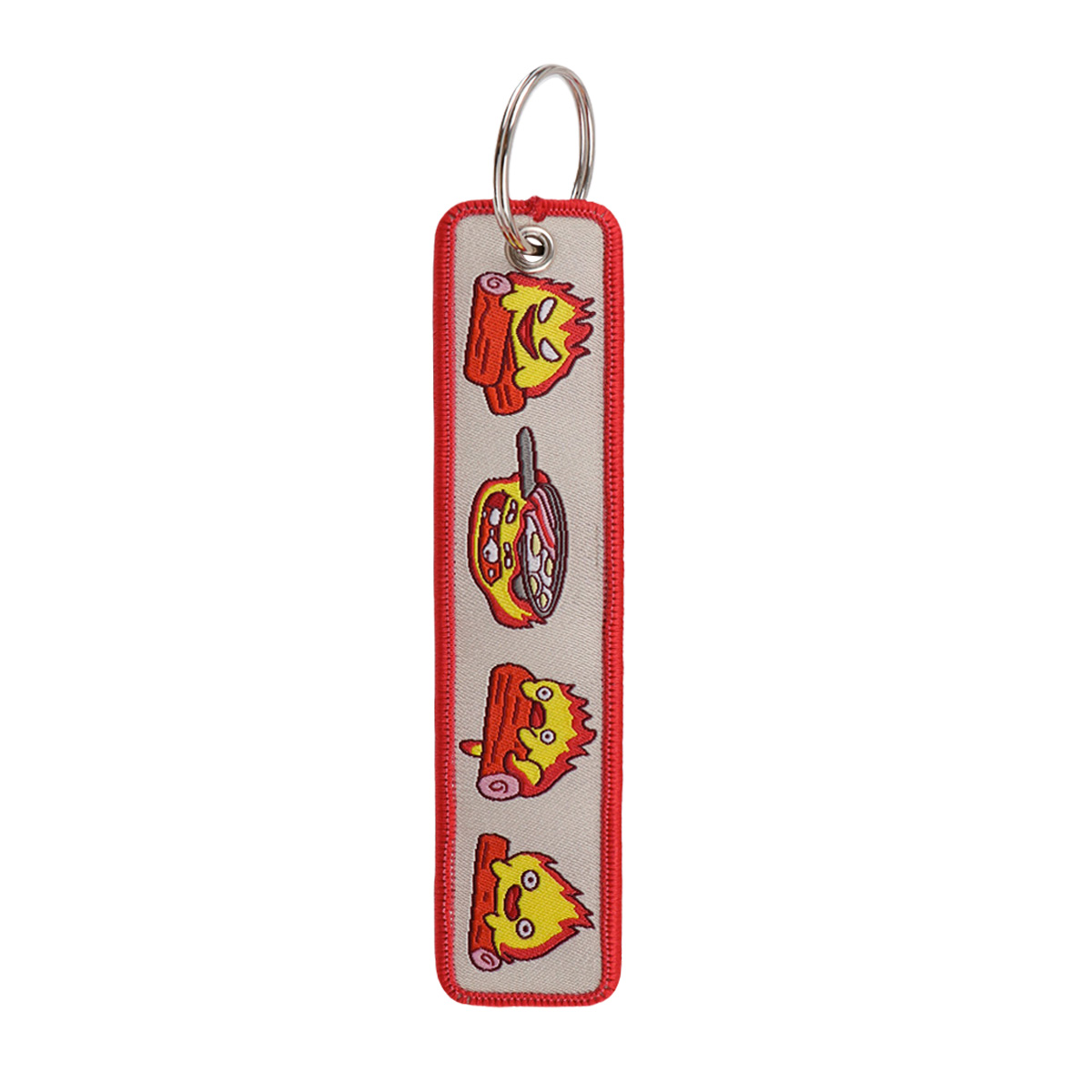 Anime Fire Embroidery Key Fobs - Embroidery Bag ulasan dan harga