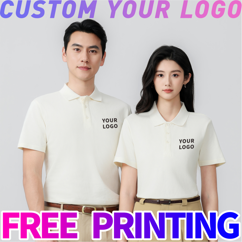 Custom polo T-shirt free print - Embroidery Logo ulasan dan harga