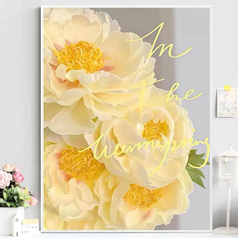 Yellow Flowers 5D Diamond Pain - Embroidery Yellow Flower ulasan dan harga