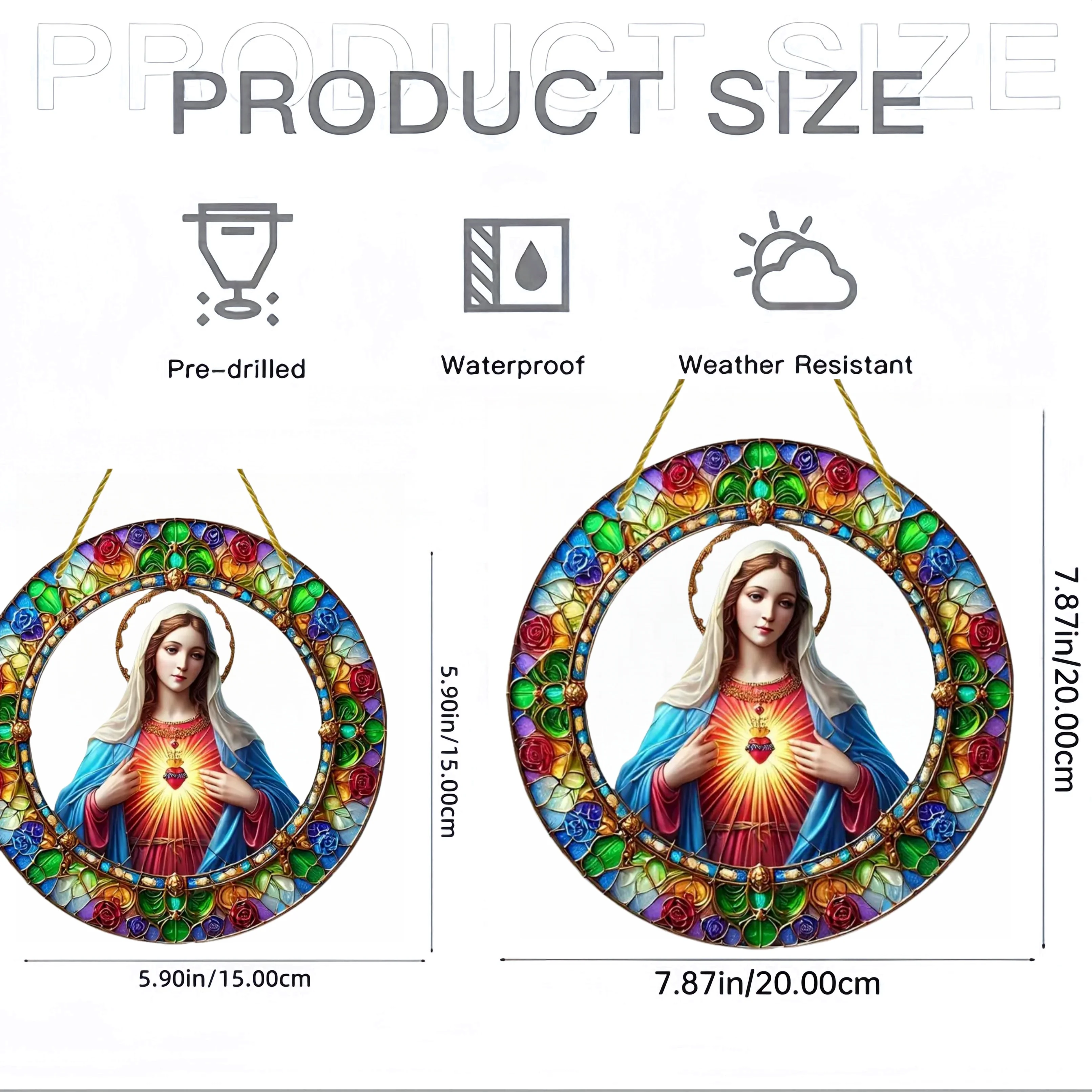 Christian Religion Mary Suncat - Embroidery Garden ulasan dan harga