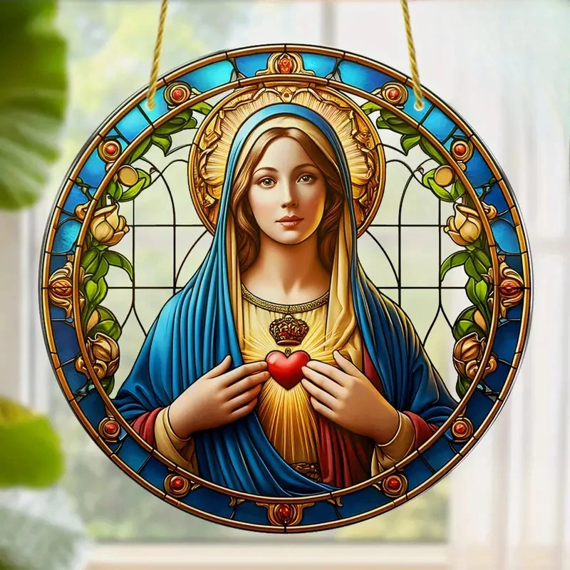 Christian Religion Mary Suncat - Embroidery Garden ulasan dan harga
