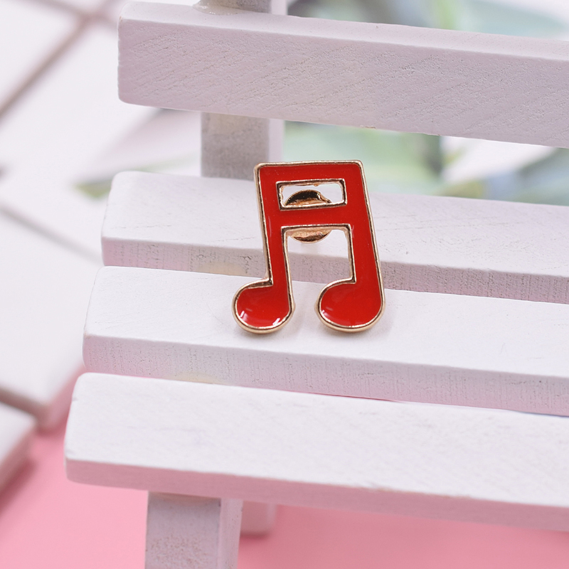 Music Clef Symbol Enamel Pins  - Embroidery Fashion ulasan dan harga