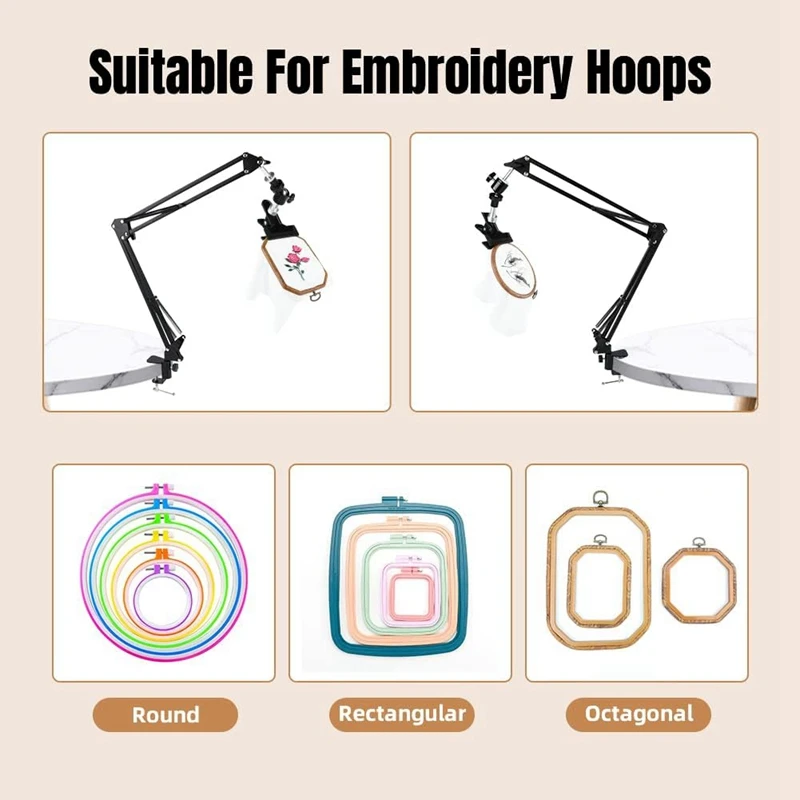 embroidery stand Embroidery Ho - Embroidery Hoop Stand ulasan dan harga
