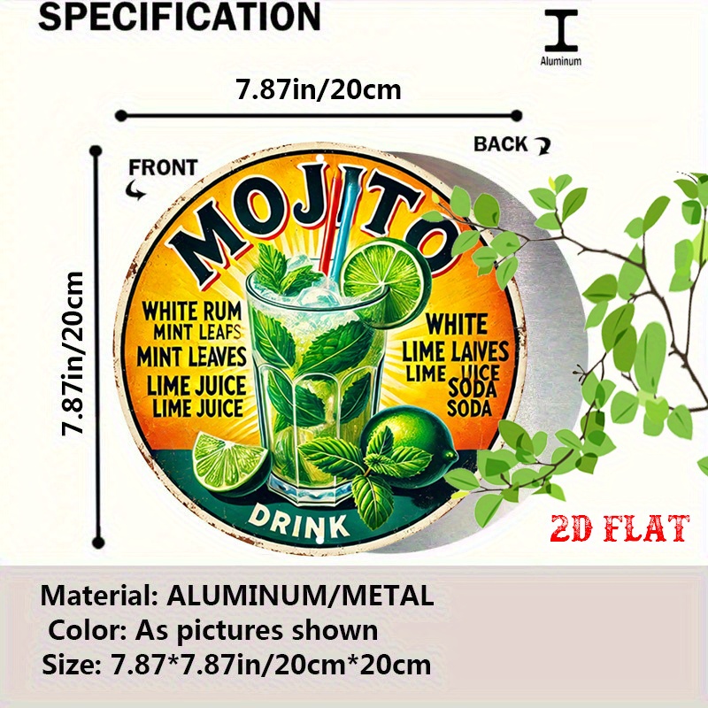 2D Flat 1pc Moo Round Aluminum - Embroidery Water ulasan dan harga