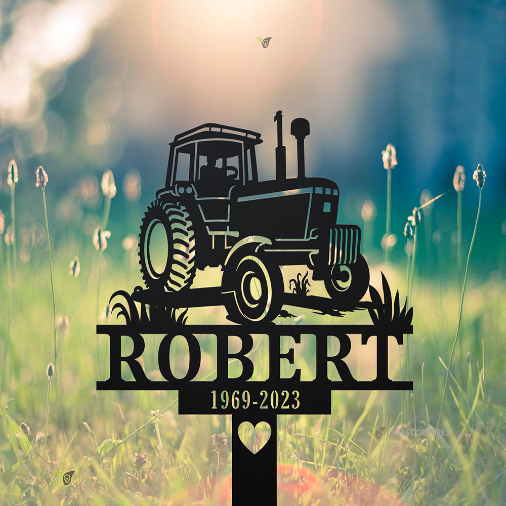 Custom Farmer Memorial Metal S - Embroidery Garden ulasan dan harga