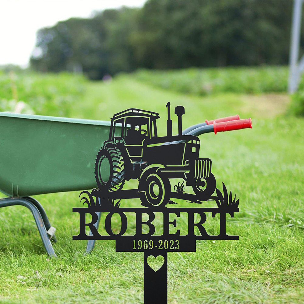 Custom Farmer Memorial Metal S - Embroidery Garden ulasan dan harga