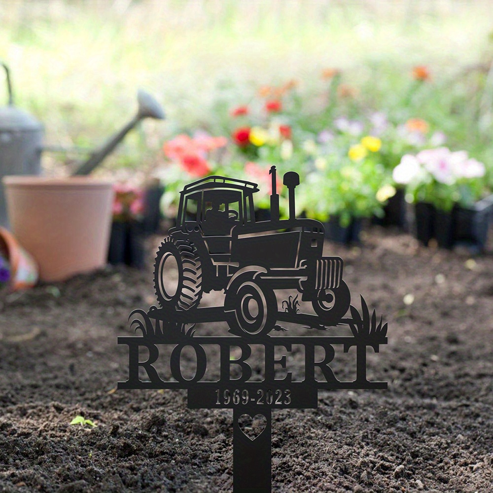 Custom Farmer Memorial Metal S - Embroidery Garden ulasan dan harga
