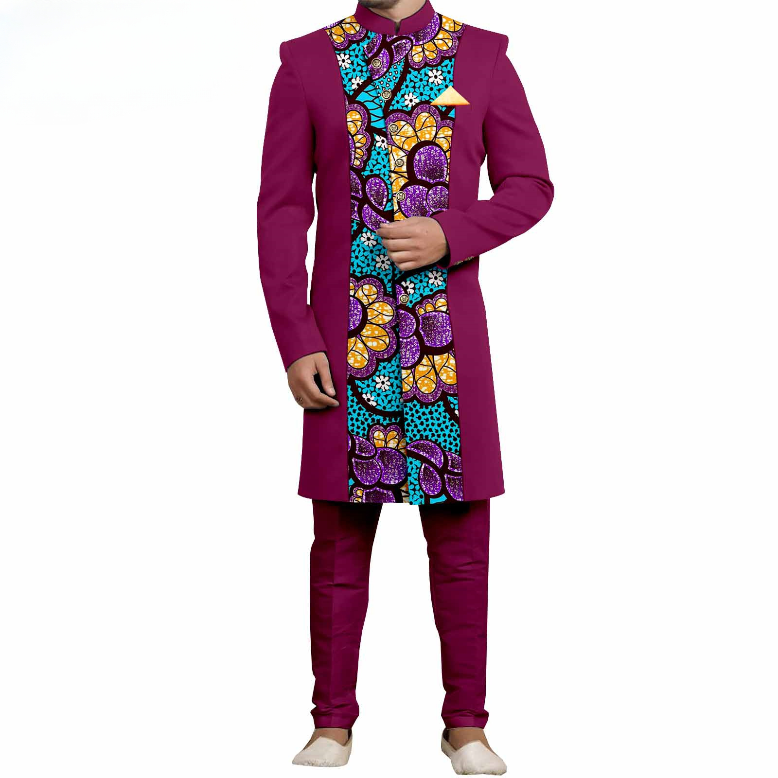 Men`s Suit Slim Fit Embroidery - Embroidery Outfit ulasan dan harga