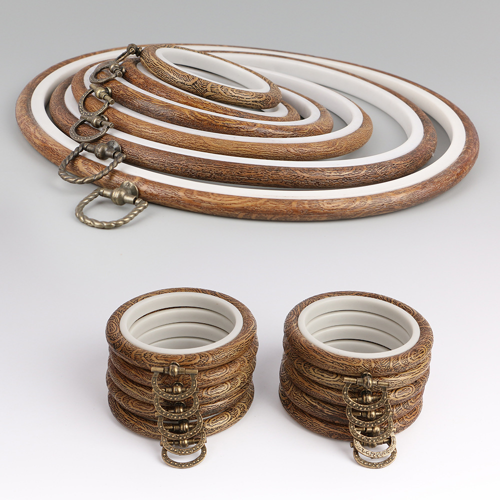 10pcs/Set 7.5-26cm Round Woode - Embroidery Hoop Stand ulasan dan harga