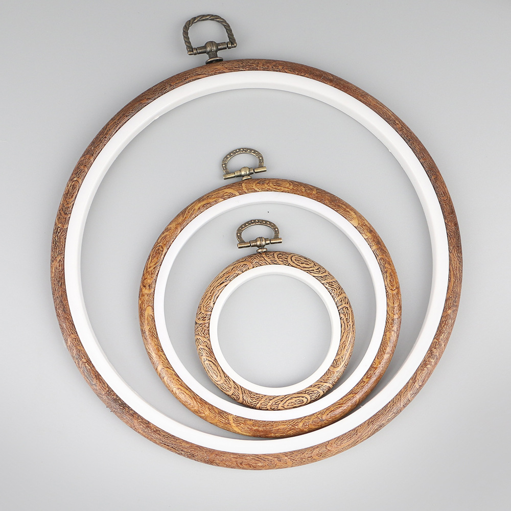 10pcs/Set 7.5-26cm Round Woode - Embroidery Hoop Stand ulasan dan harga