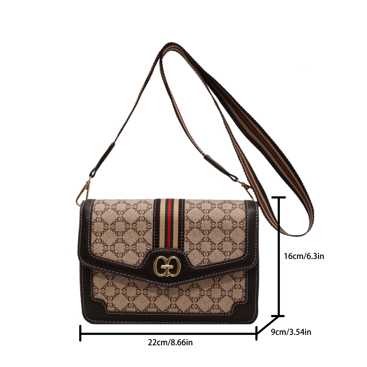 Fashion Classic Women Shoulder - Embroidery Logo ulasan dan harga