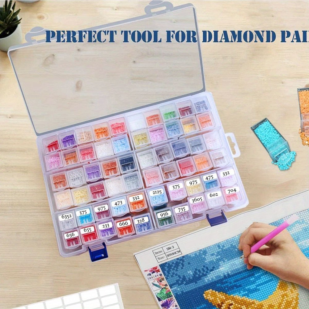 Square Plastic Diamond Paintin - Embroidery Painting ulasan dan harga