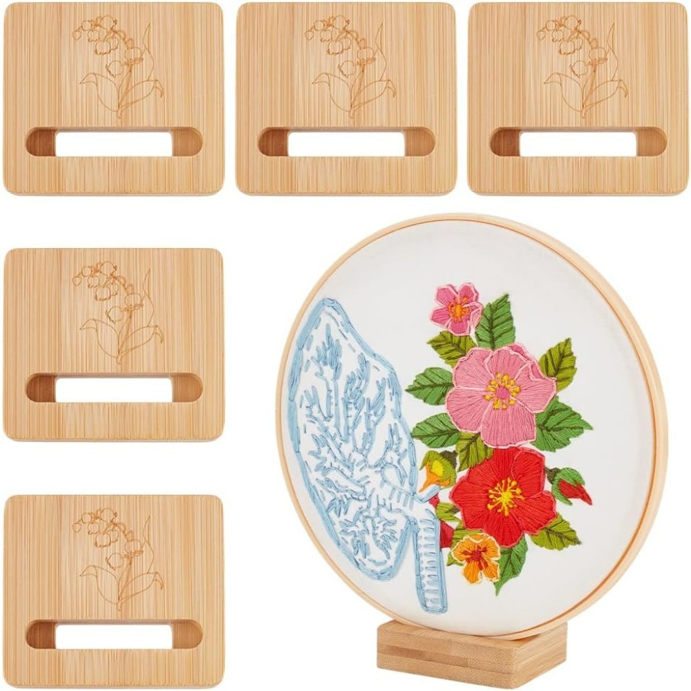 6Pcs Embroidery Hoop Rectangle - Embroidery Hoop Stand ulasan dan harga
