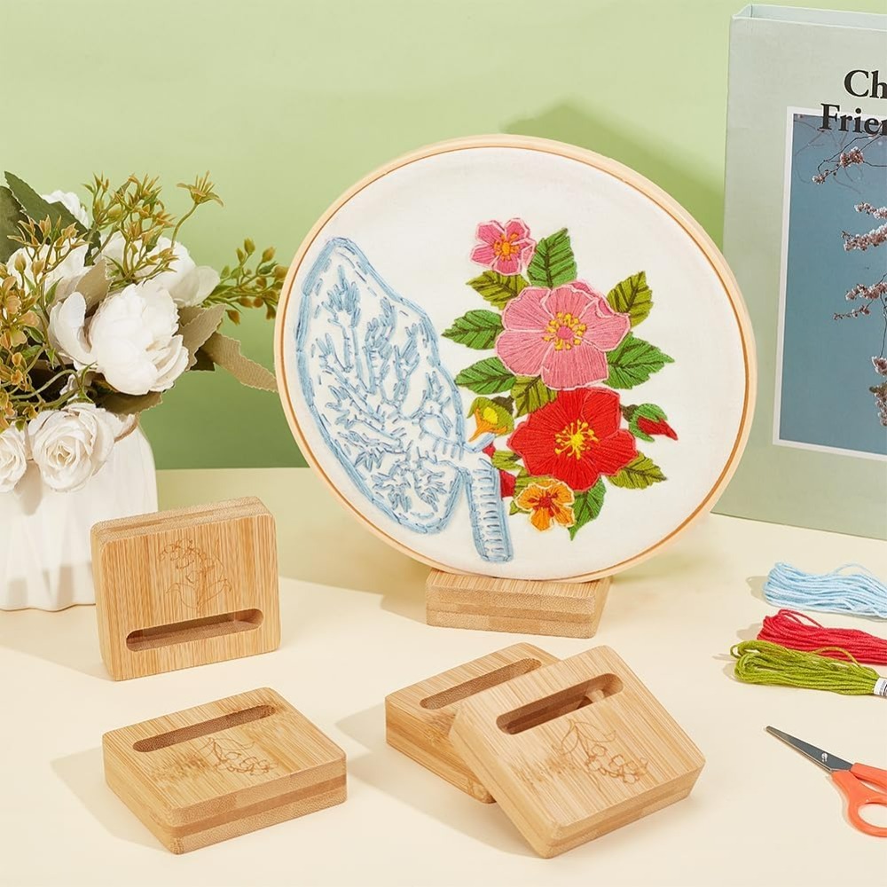 6Pcs Embroidery Hoop Rectangle - Embroidery Hoop Stand ulasan dan harga