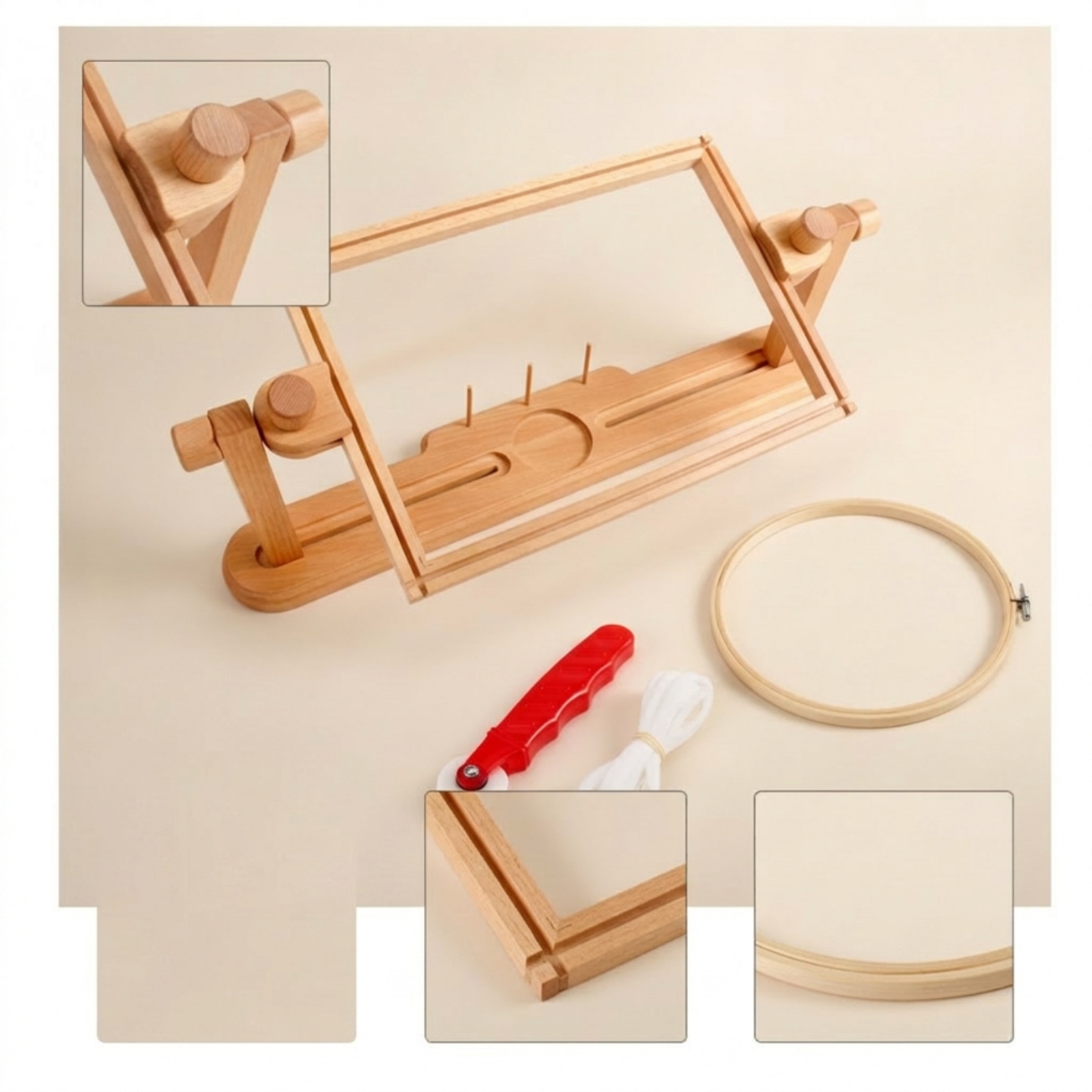 Embroidery Stand with Hoop Rot - Embroidery Hoop Stand ulasan dan harga