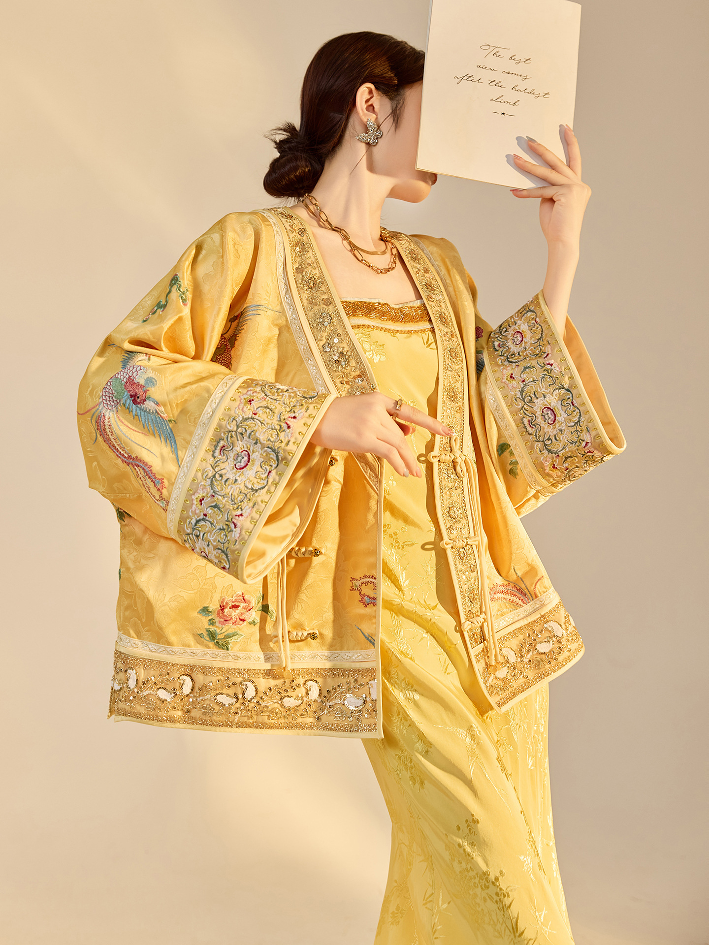 Autumn New Fashion V-neck High - Embroidery Fashion ulasan dan harga