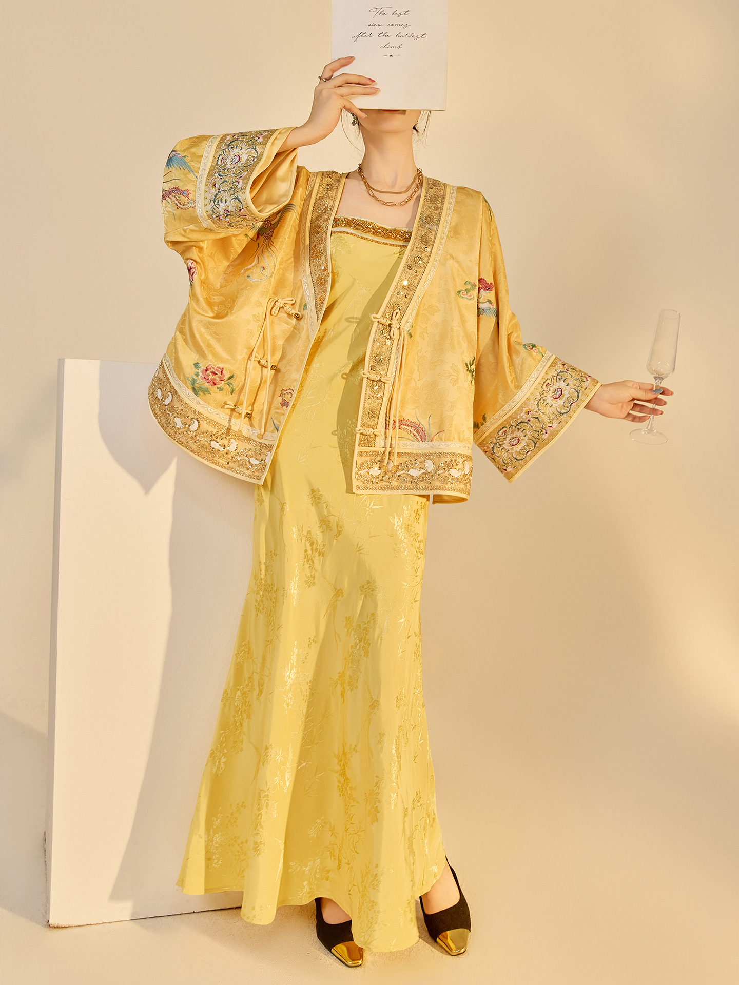 Autumn New Fashion V-neck High - Embroidery Fashion ulasan dan harga