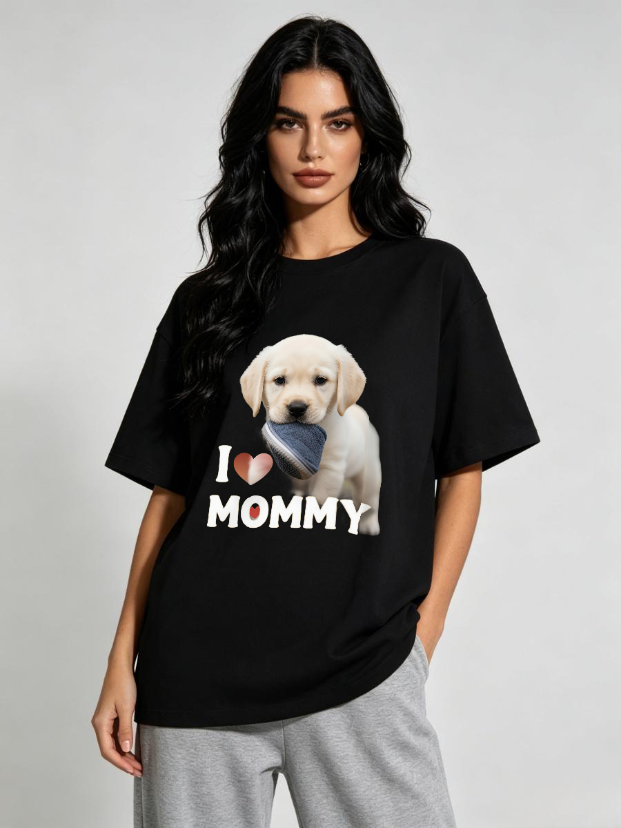 T-Shirt Animal Print Relaxed U - Embroidery Moisturizer ulasan dan harga
