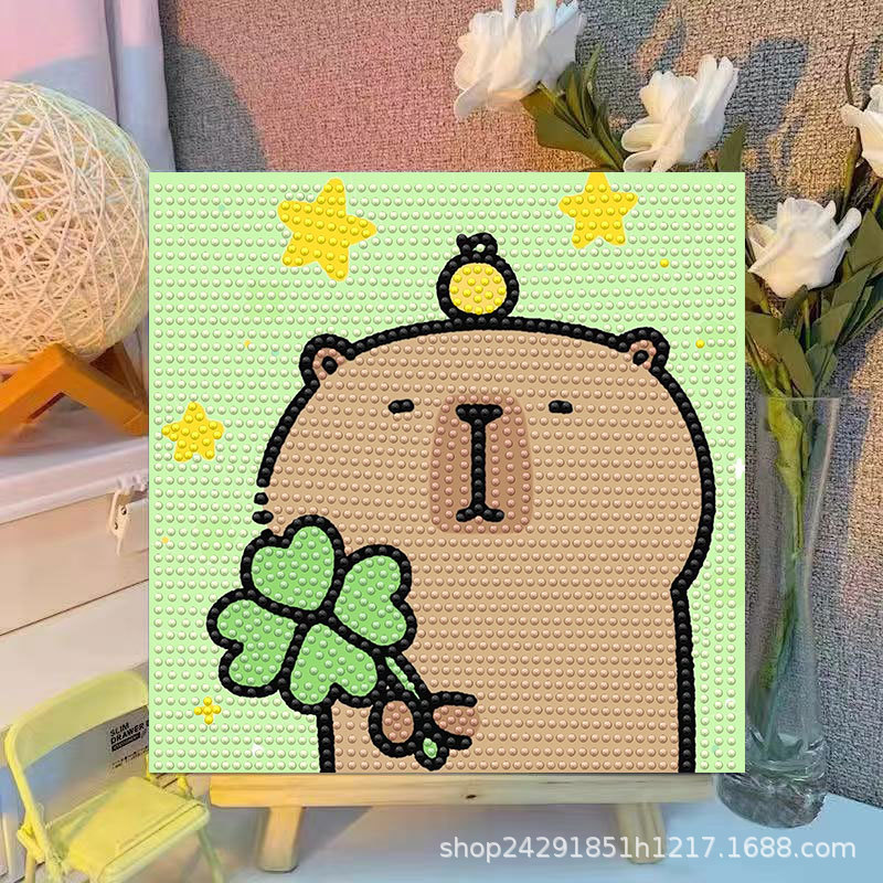 Cartoon Capibala Crystal Diamo - Embroidery Kit ulasan dan harga