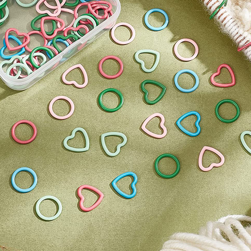 32Pcs Mix Color 12-13mm Knit K - Stitch Marker Ring ulasan dan harga