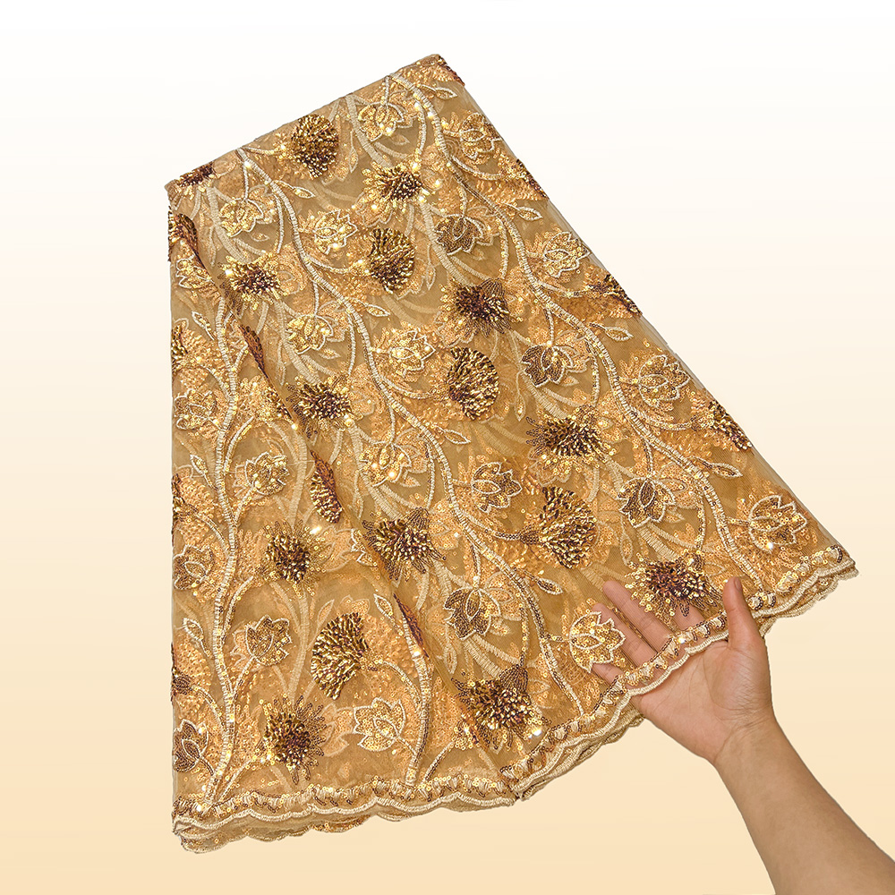 LACE French Lace Fabrics 5 Yar - Embroidery Jersey ulasan dan harga